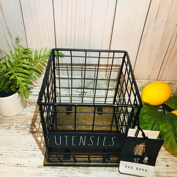 Rae Dunn UTENSILS crock holder kitchen home - Picture 2 of 5